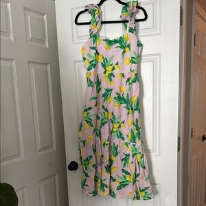 Floral Pink and Yellow Dress